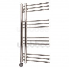 Elektrinis rankšluosčių džiovintuvas WOBBEE GLASTON BRUSHED NICKEL PVD 50x100cm braižyto nikelio spalvos kairinis su paslėptu  laidu